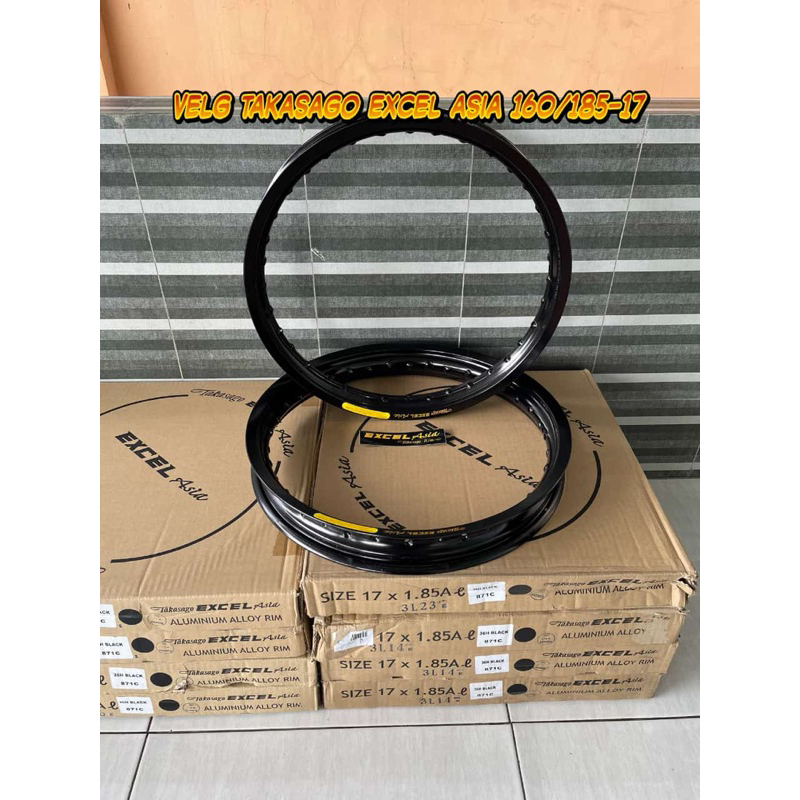 Velg takasago excel Asia 160/185-17 ori Malaysia / Velg takasago 160/185 ring 17 original promo