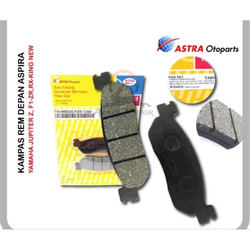 Discpad/Kampas Rem Cakram F1Z R/Jupiter Z/Vega R/Scorpio Original Aspira