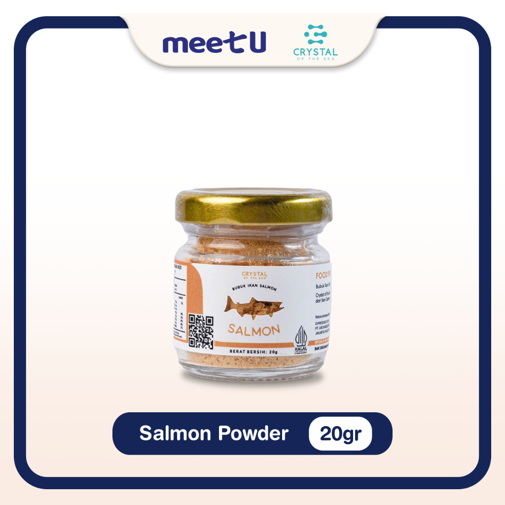 

CRYSTAL OF THE SEA Bubuk Ikan Salmon Halal BPOM 20GR Bumbu Powder Kaldu MPASI Tinggi Protein 083