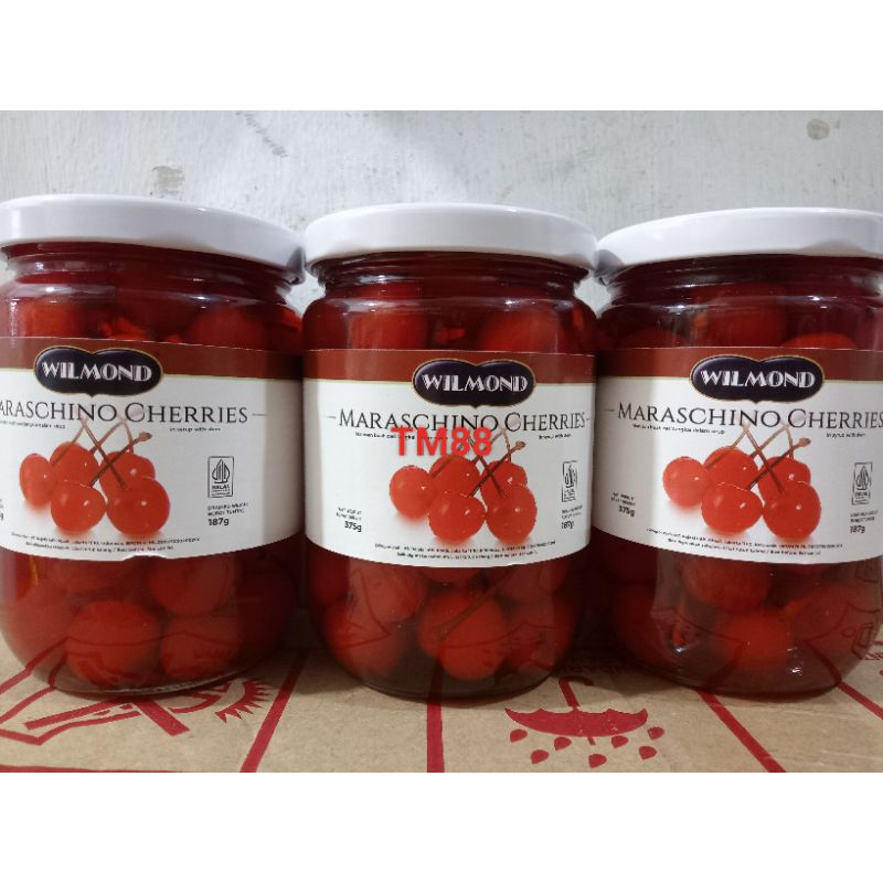 

MANISAN BUAH CERI TANGKAI DALAM SIRUP WILMOND/MARASACHINO CHEERRIES IN SYRUP WITH STAM