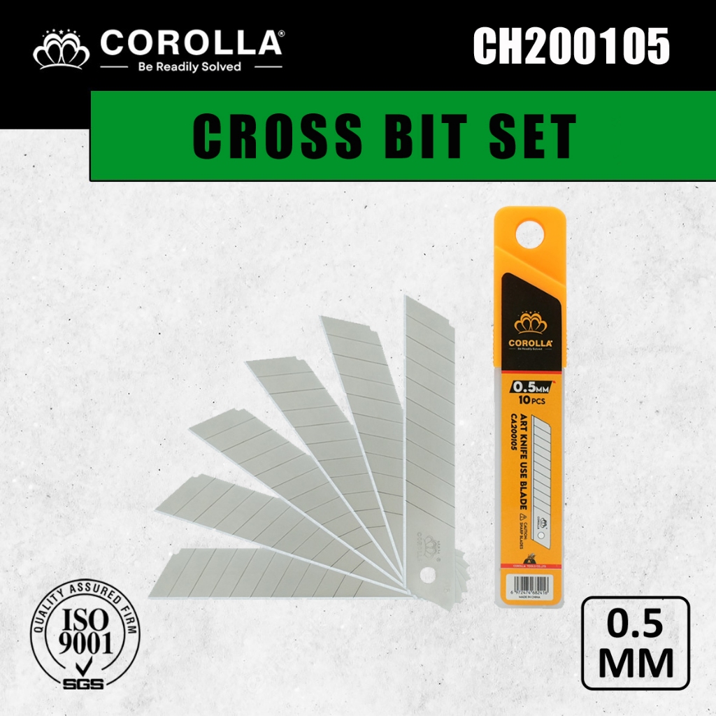 

Corolla Refill Isi Pisau Cutter 18 x 0.5mm / Isi Cutter Besar / Pisau Cutter