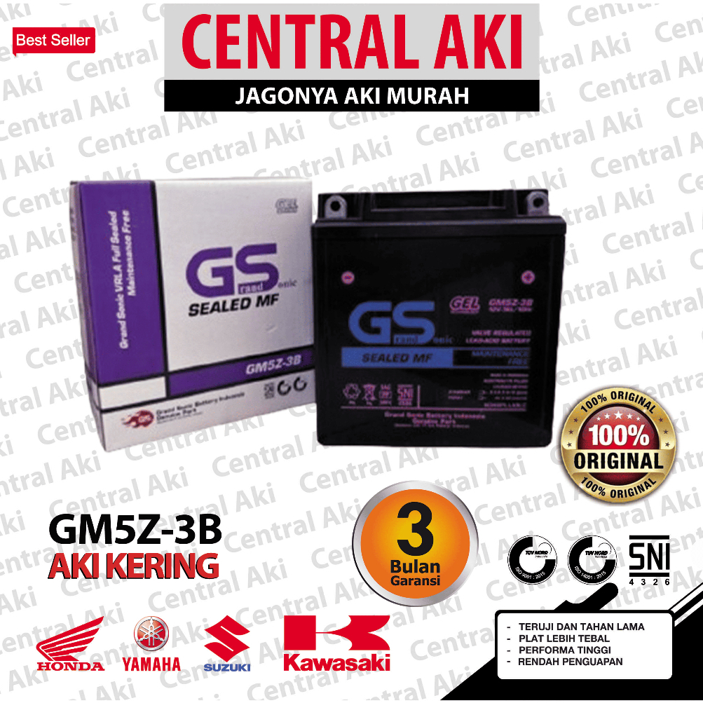 Aki Shogun 110 GM5Z-3B Accu Kering Motor