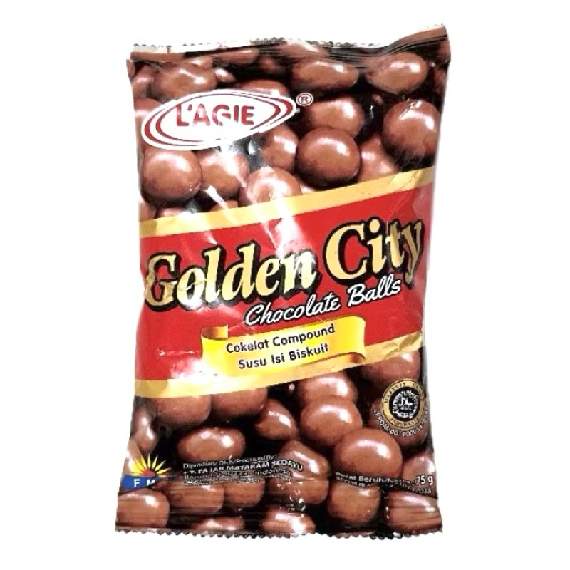 

Lagie Golden City Chocolate Ball 75g