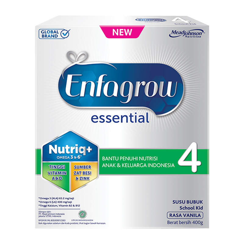 

Enfagrow Essential 4 Susu Pertumbuhan Anak Vanila 400 g