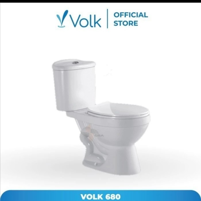 Kloset duduk / monoblok Volk  type 680 white