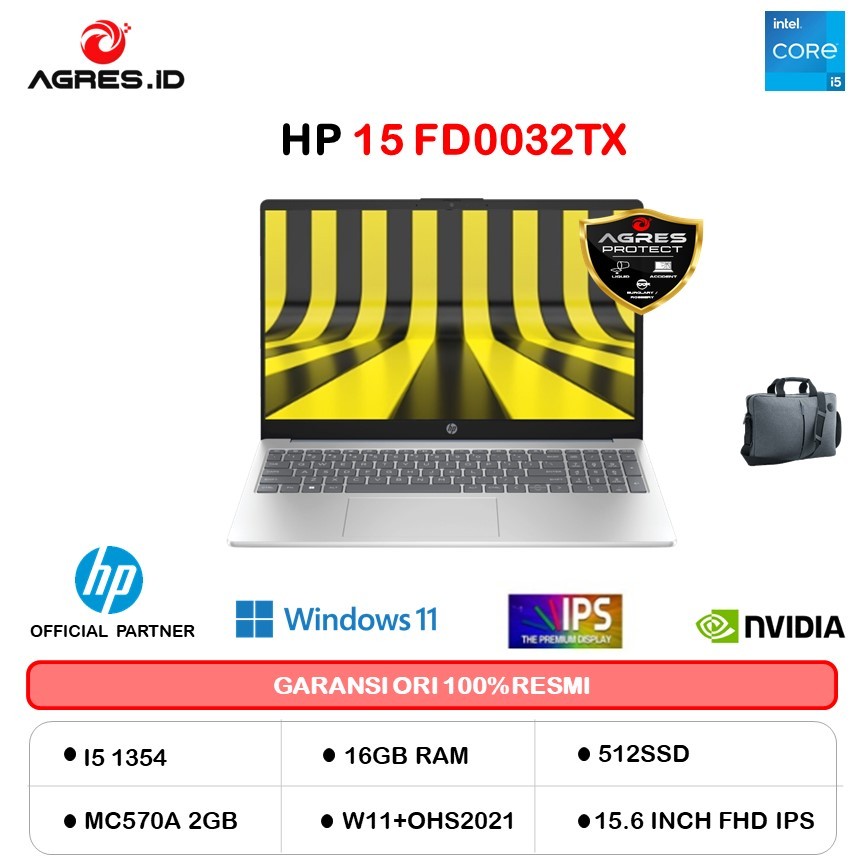 HP 15 I5 1354 MX570A 2GB/ 16GB 512GB W11+OHS 15.6FHD IPS BLIT 2Y BLU -FD0032TX