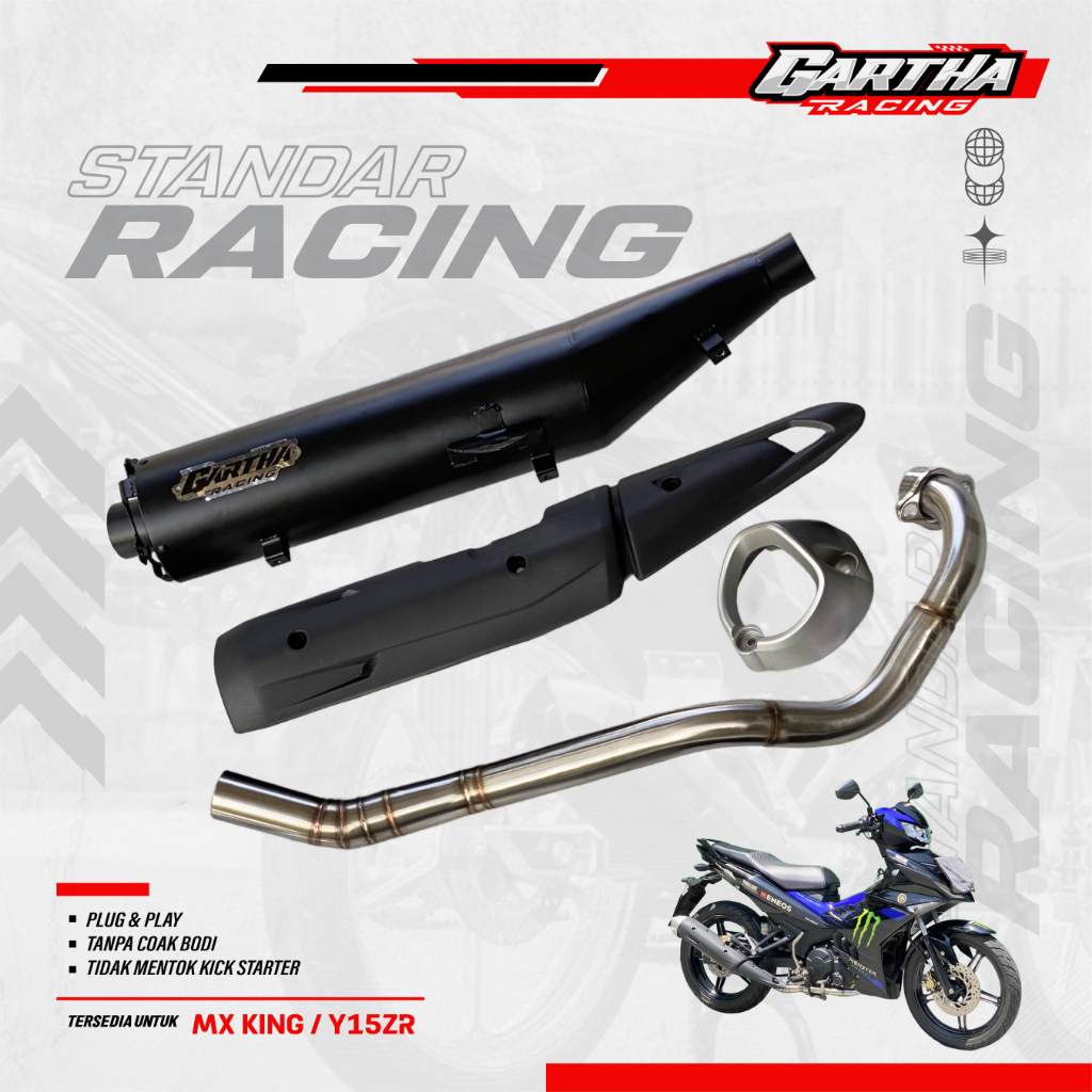 knalpot mx king standar racing  | Gartha Racing