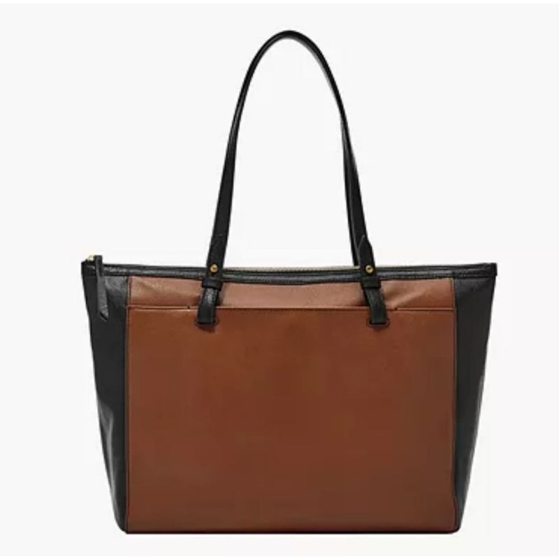 Tas wanita Tas  Rachel tote brown black.
