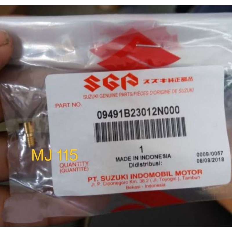 main jet MJ ukuran 115 112,5 spuyer Suzuki Satria Fu KARBU raider 150 cbu ckd scd Pe 24 26 28 tiger 