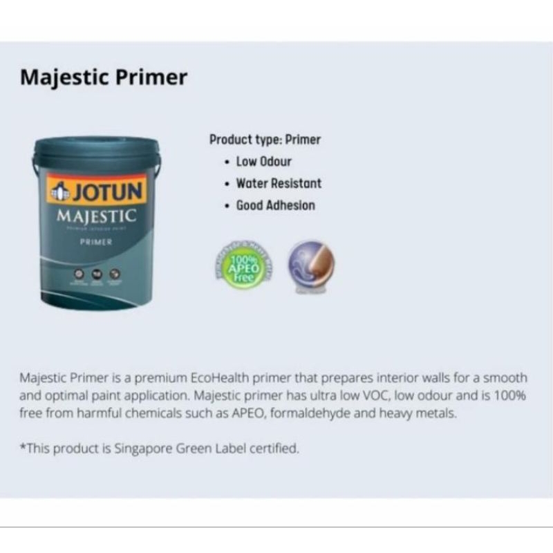 Cat Dasar / Alkali Jotun Majestic Primer Kemasan 20ltr
