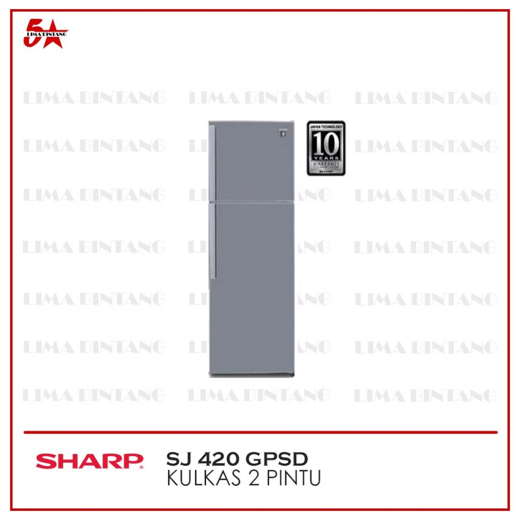 KULKAS 2 PINTU SHARP SJ 420 GSPD