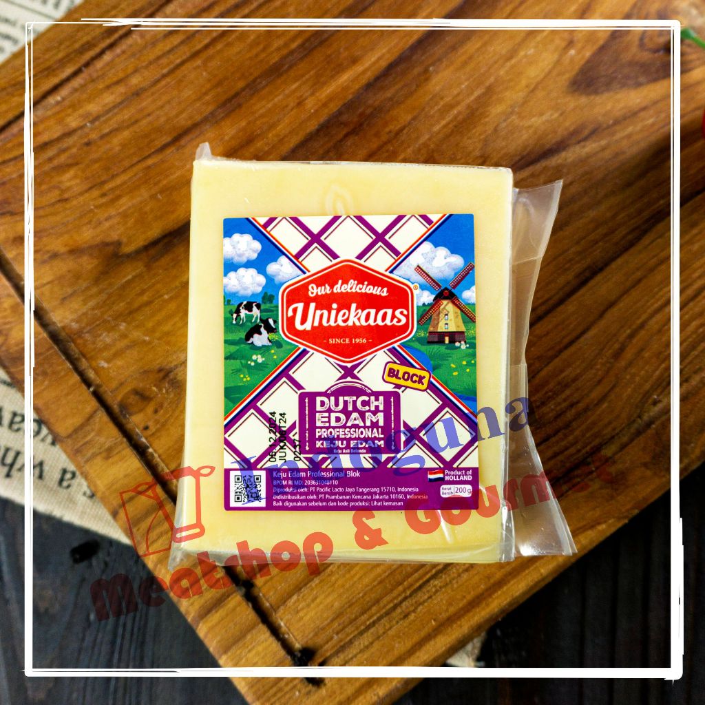 

Uniekaas Keju Dutch Edam Block Cheese 200gr
