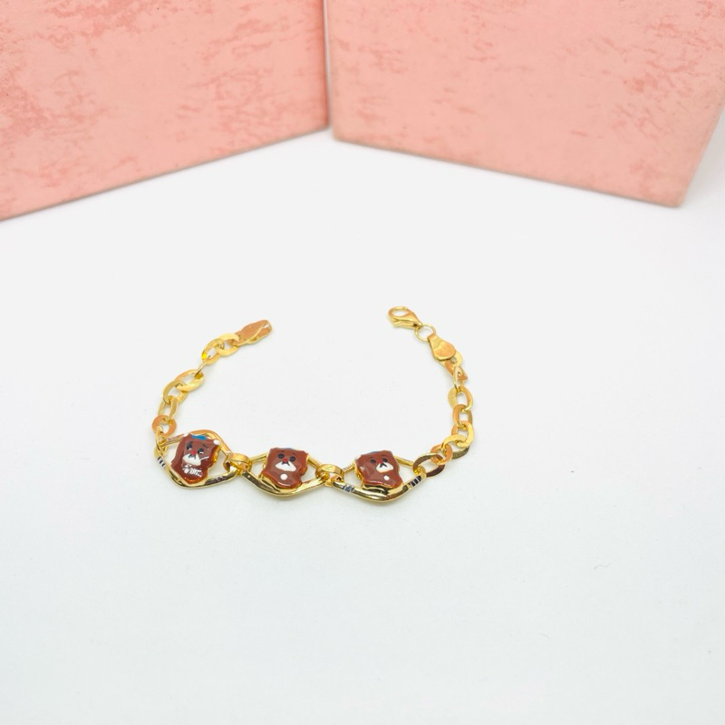 Gelang Anak Emas Asli kadar 300/6k Beruang