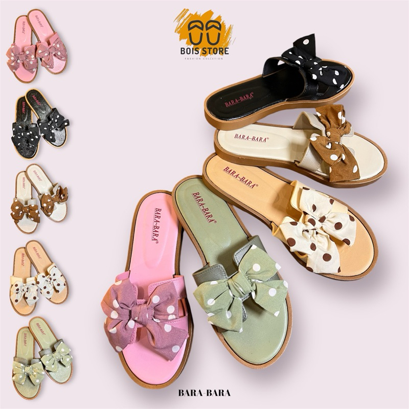 BARA-BARA Sandal Karet Pita Wanita Import