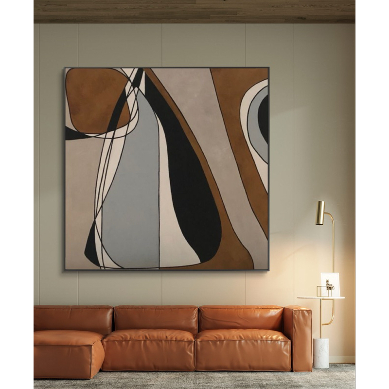 Lukisan minimalis abstrak modern