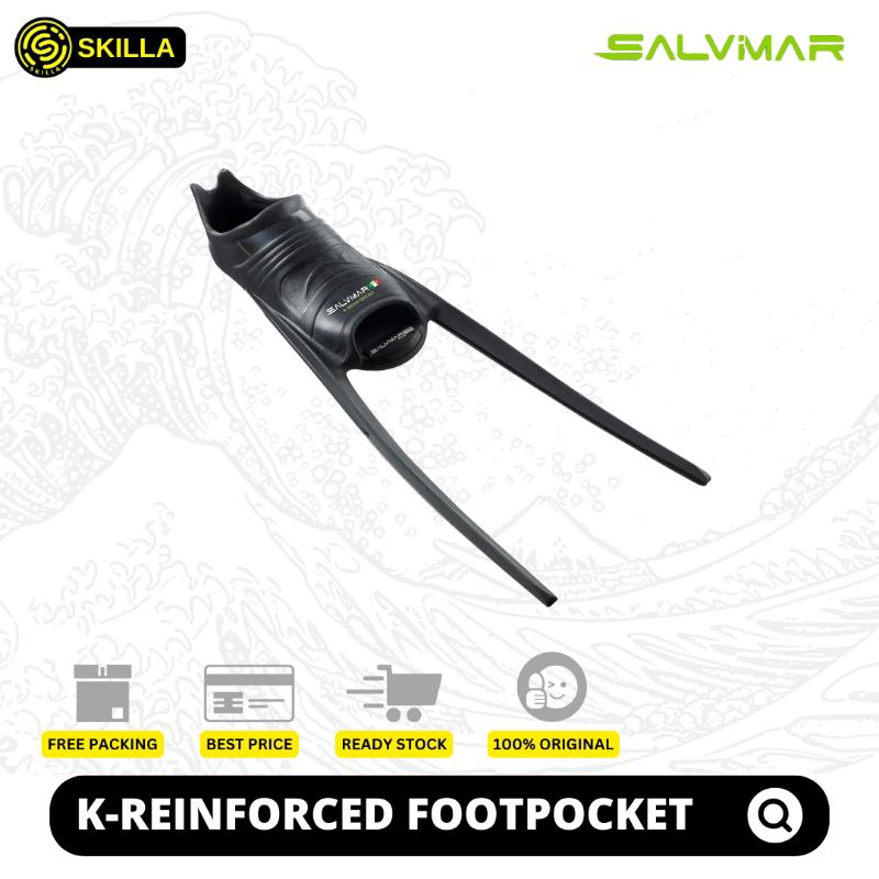 SALVIMAR K-REINFORCED Footpockets Freediving Long Fins Spearfishing
