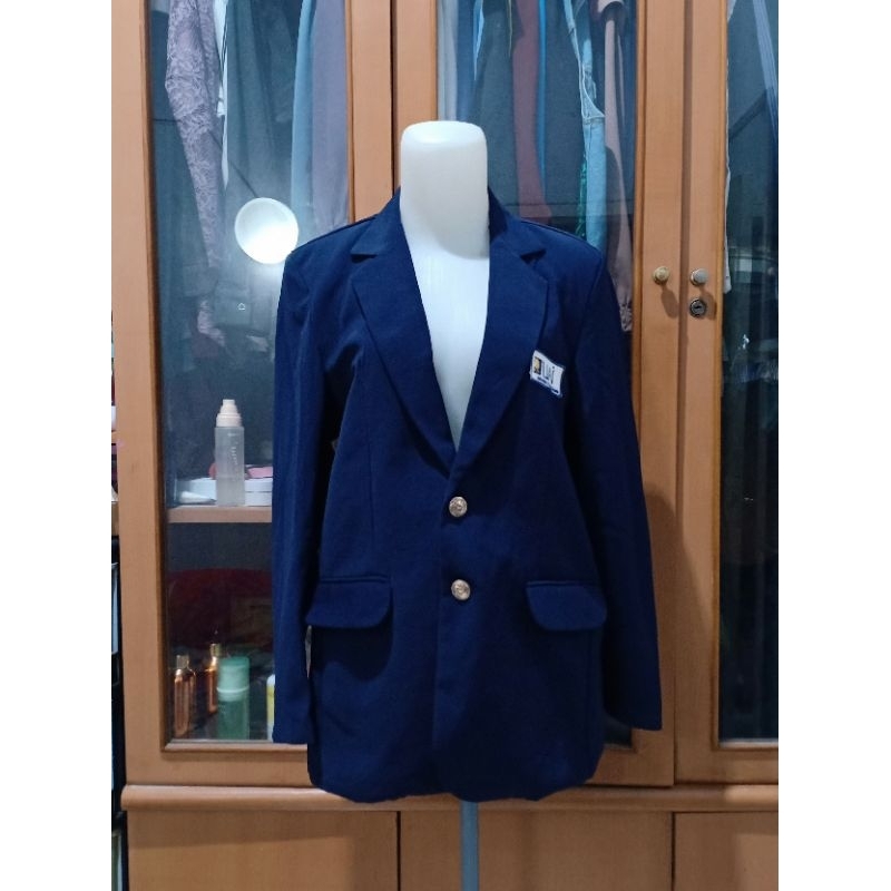 almamater jas blazer biru hitam kebiruan navy al azar preloved