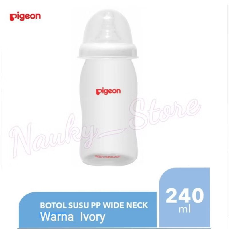 Pigeon Peristaltic Nipple Botol Susu Wide Neck Size M 240 ml