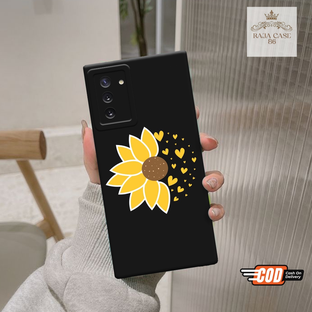 Softcase Samsung Galaxy Note 10 - rajacase - Casing Samsung Galaxy Note 10 - Motif case Bunga - Sams