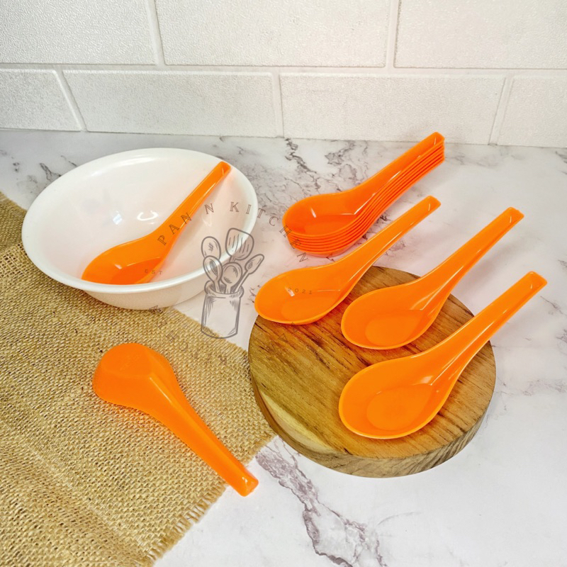 (1 Lusin) Sendok Bebek Plastik/ Sendok Es Buah/ Sendok Es Campur Plastik