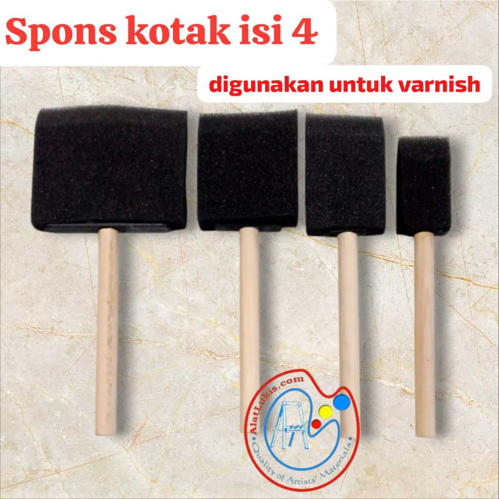 

Kuas Spons Isi 4 Untuk Varnish Hasil Lebih Rapi Dan Bagus