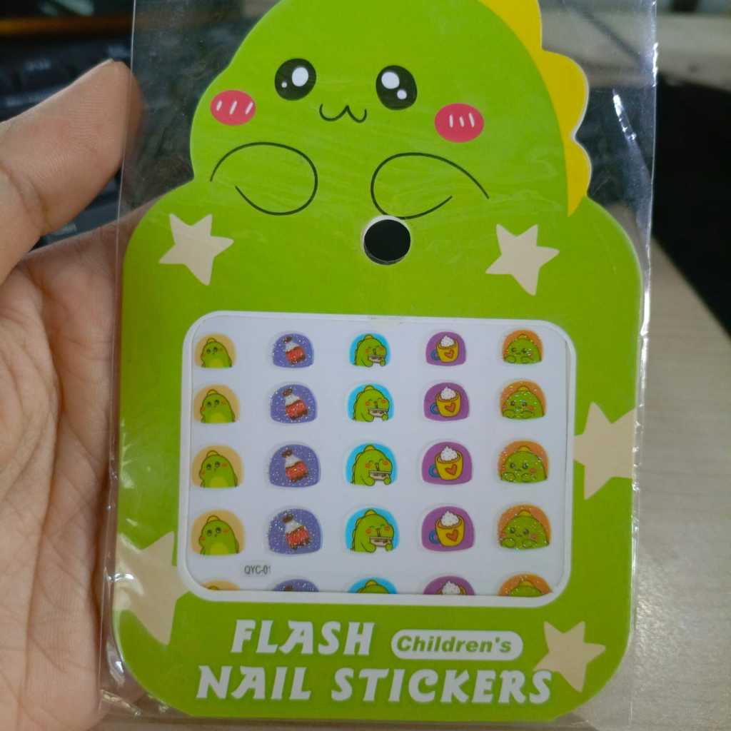CAMPUR STIKER KUKU motif CAMPUR Nail art wanita Nail art motif BUNGA DINOSAURUS TENGKORAK RANDOM