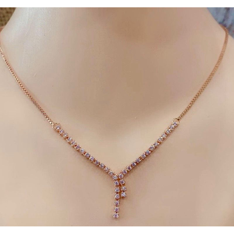 kalung tura mancur replika berlian asli
