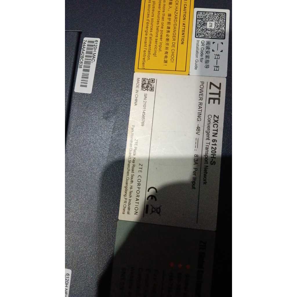 SWITCH ZTE ZXCTN 6120H-S Licensi  Permanen
