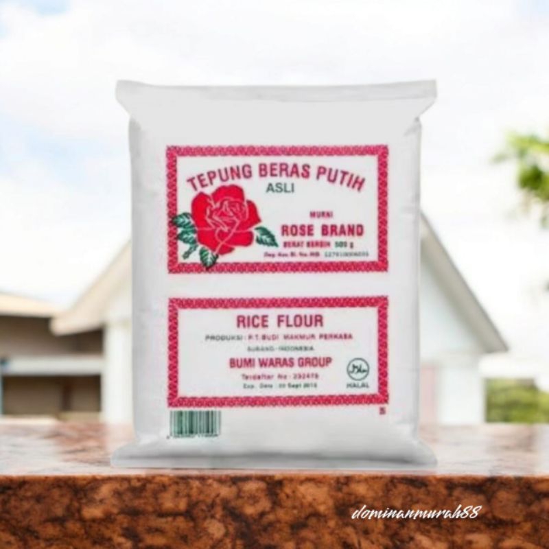 

TEPUNG BERAS PUTIH ASLI MURNI ROSE BRAND 500 GRAM / RICE FLOUR