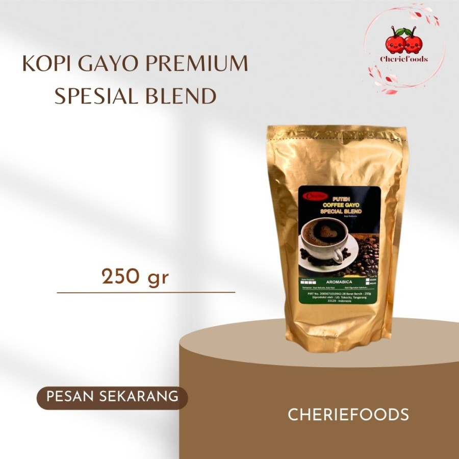 

Kopi Gayo Halus Puteh Coffee Special Blend Premium 250 Gr Halal / Kopi Gayo GOLD