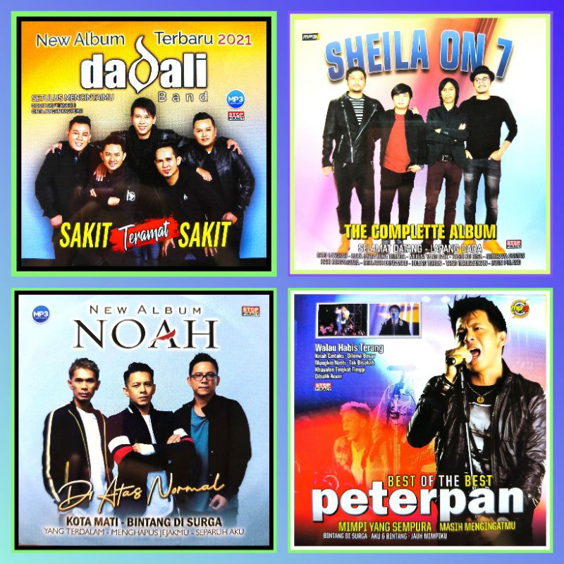 Kaset MP3 Audio Musik Lagu Indo DADALI - NOAH - PETERPAN - SHEILA ON 7 Album Terpopuler