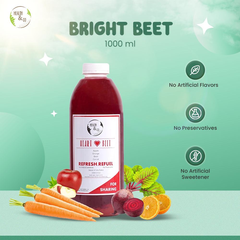 

Health & Co - Bright Beet Drink - Minuman Sehat - 1L