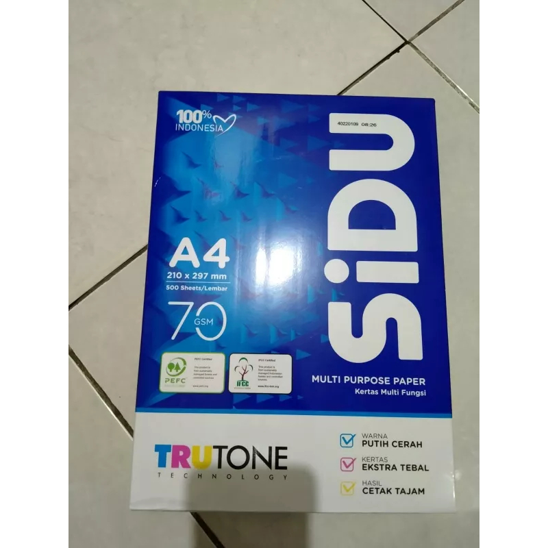 

KERTAS HVS SIDU A4 70GSM