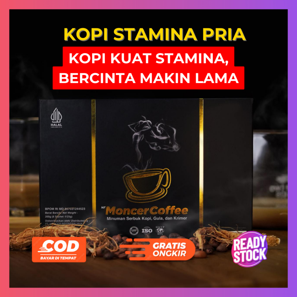 

MOCER COFFEE KOPI ORIGINAL | Obat Kuat Stamina Tahan Lama Solusi Rumah Tangga Harmonis - BPOM HALAL