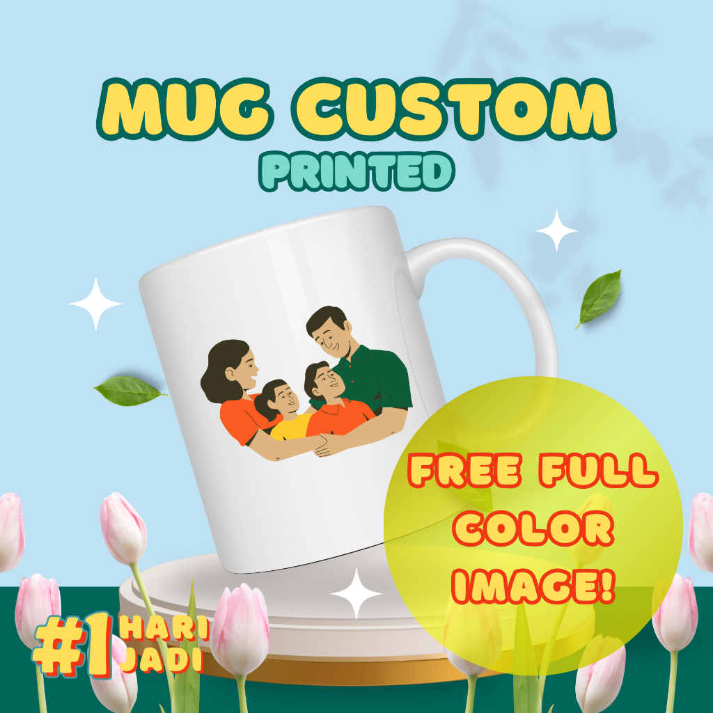 

Gelas MUG Custom Murah Bahan Keramik Permium | Barang Gift Hadiah | Gelas Poto | Proses Cepat