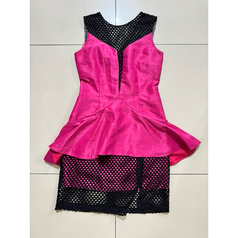 DRESS PINK FUSCHIA PARTY PESTA 'PINK SUGAR'