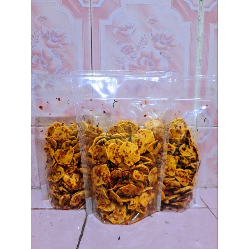 

Basreng daun jeruk pedes gurih 200gr - Food Snack