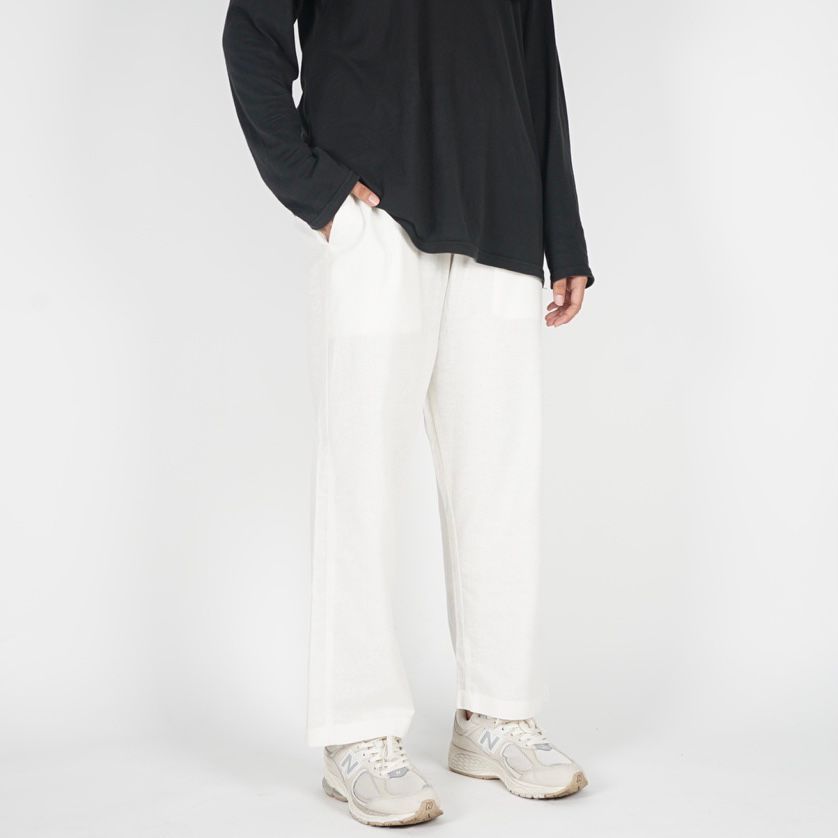 Dailys Cullotes Pants Celana Linen White Premium Quality - Putih