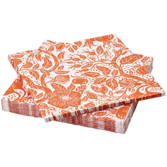 Tissue Makan Napkin Motif Serbet Makan