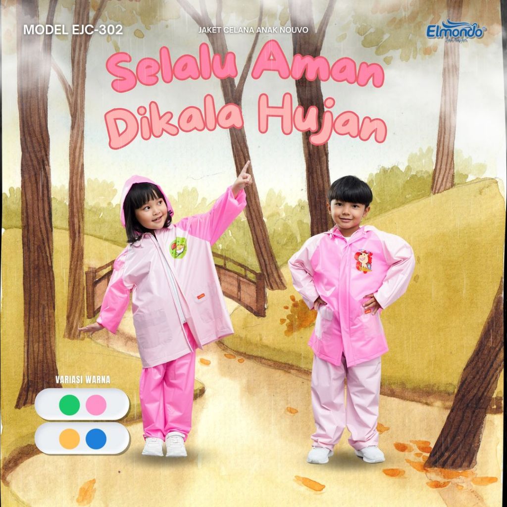 Jas Hujan Stelan Anak Nuovo Elmondo 302