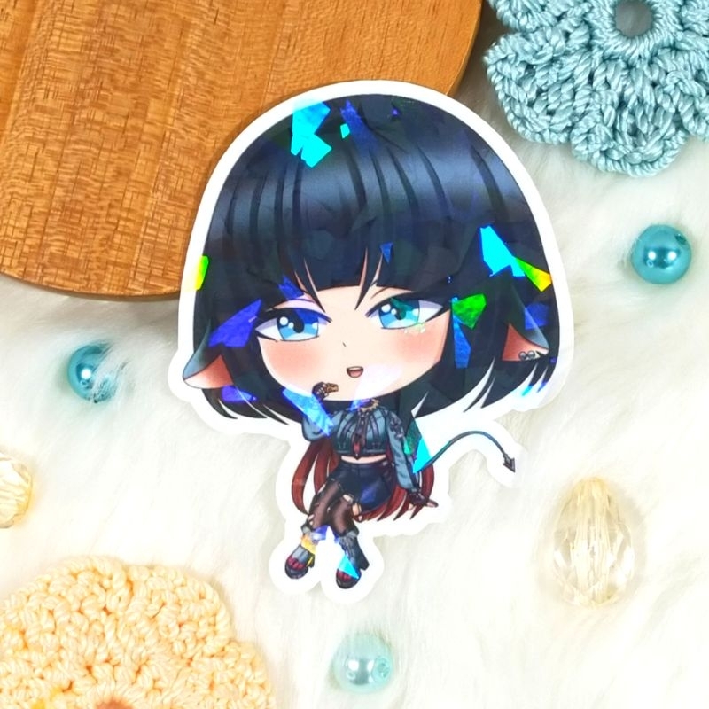 

Sticker Hologram Brokenglass Fanmerch Zenless Zone Zero Jane Doe Original Fanart by Merch Trove