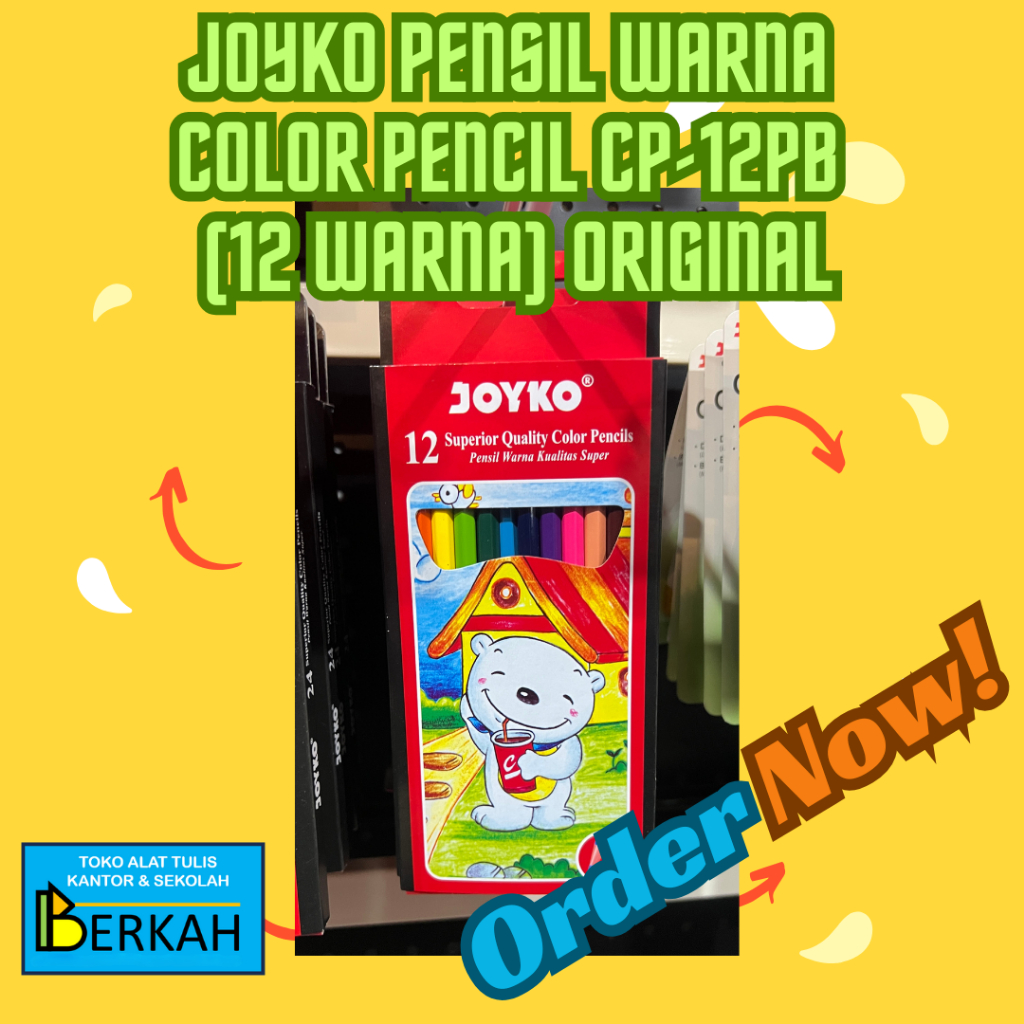 

Pensil Warna Color Pensil 12 Warna Joyko CP 12PB Original
