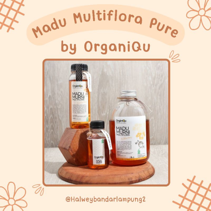 

[OrganiQu] Madu Multiflora Pure Premium 170gr, 315gr, 1000gr