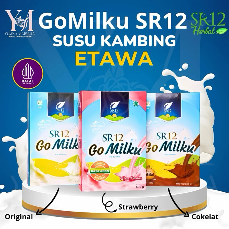 

Susu Kambing Etawa SR12 Gomilku 200gr Susu Bubuk Halal, Sehat dan Bergizi Cocok untuk Semua Usia