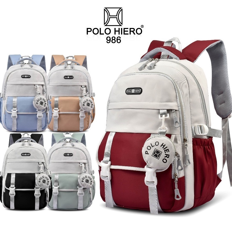 Maxi Promo Polo Hiero Tas Ransel Polo Hiero 986 Tas Laptop Sekolah Wanita