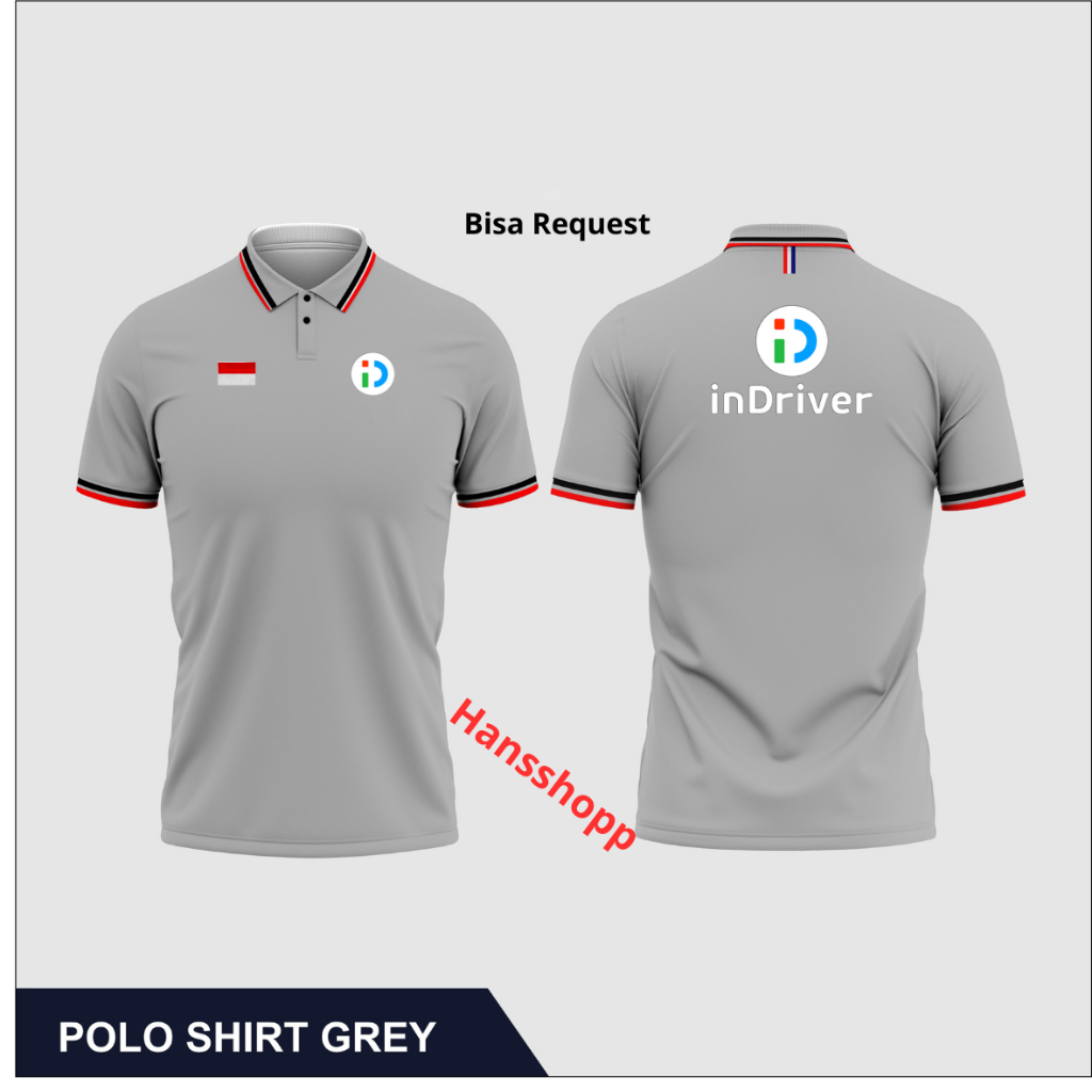 Polo Shirt Tshirt Baju Kerah Distro Indriver polos custom Kaos pria wanita