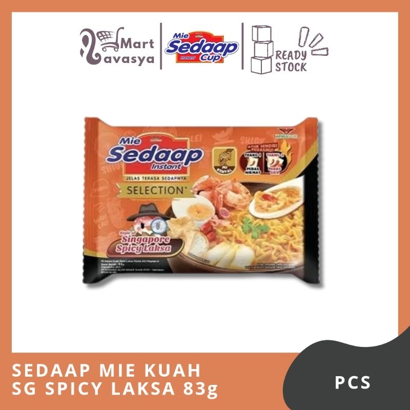 

SEDAAP MIE KUAH SPICY LAKSA 83g - 1 PCS - KOTA BANDUNG - LAVASYA MART