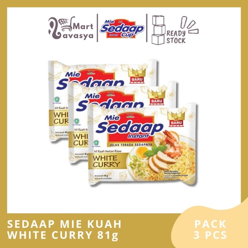 

SEDAAP KUAH WHITE CURRY 81g - 1 PACK (3PCS) - KOTA BANDUNG - LAVASYA MART