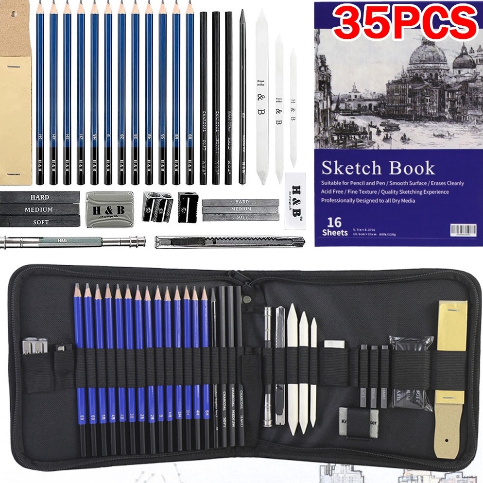 

KODE P65Z 3335PCSSet Sketch Pencil Pisau Penghapus dan Pensil Gambar untuk Keperluan Sekolah Pencil Drawing Set