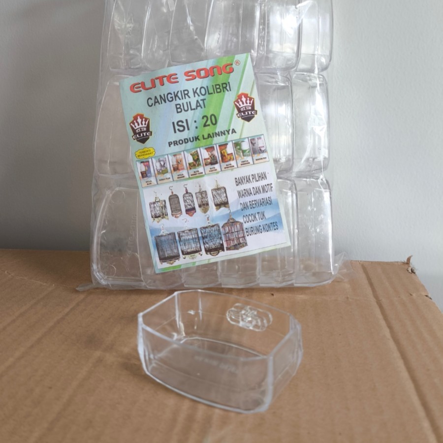 CANGKIR ELITE SONG BULAT MANDI BURUNG KOLIBRI Sogon BULAT BURUNG KECIL DALAM SANGKAR